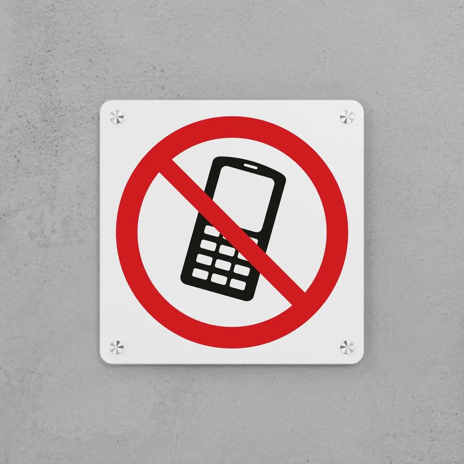 No Mobile Phones Sign