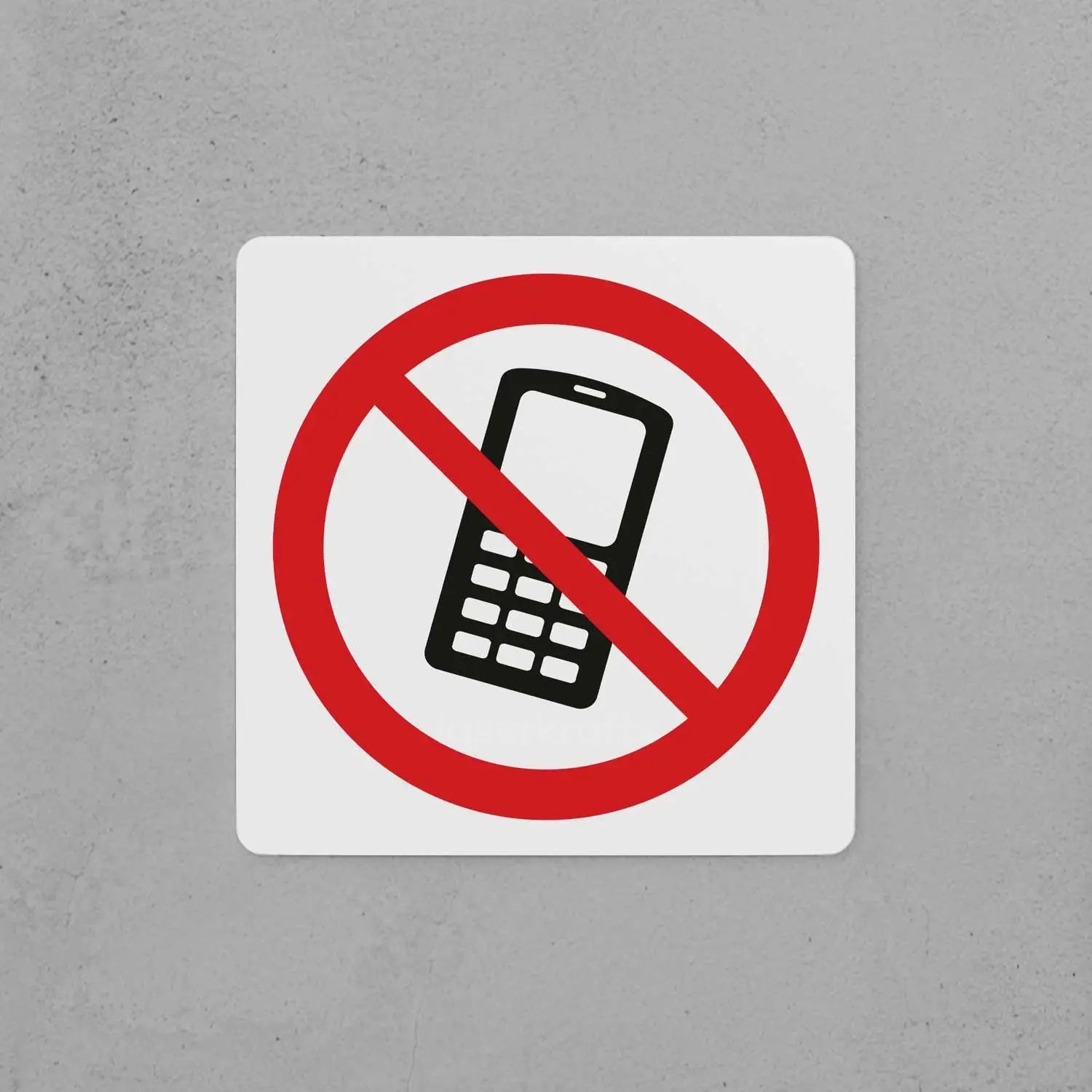 No Mobile Phones Sign