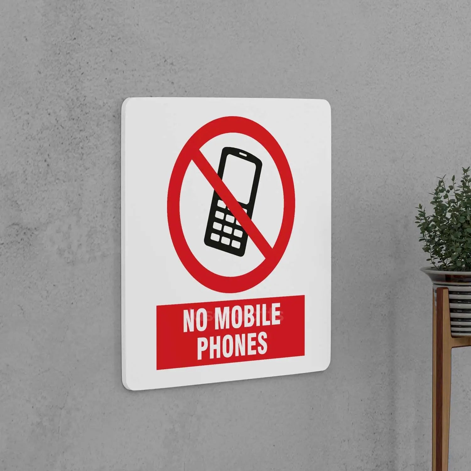 No Mobile Phones Sign