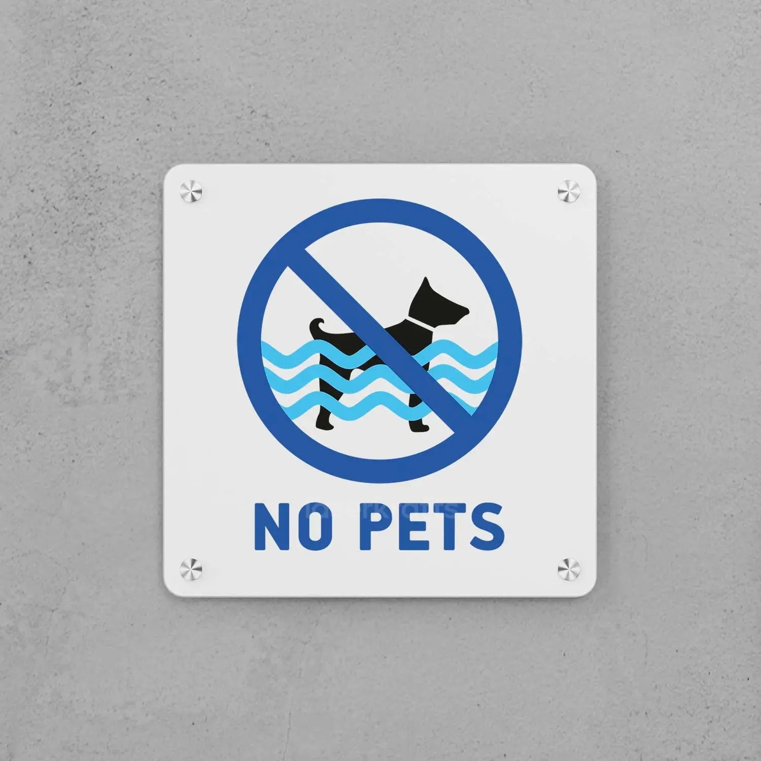 No Pets Sign