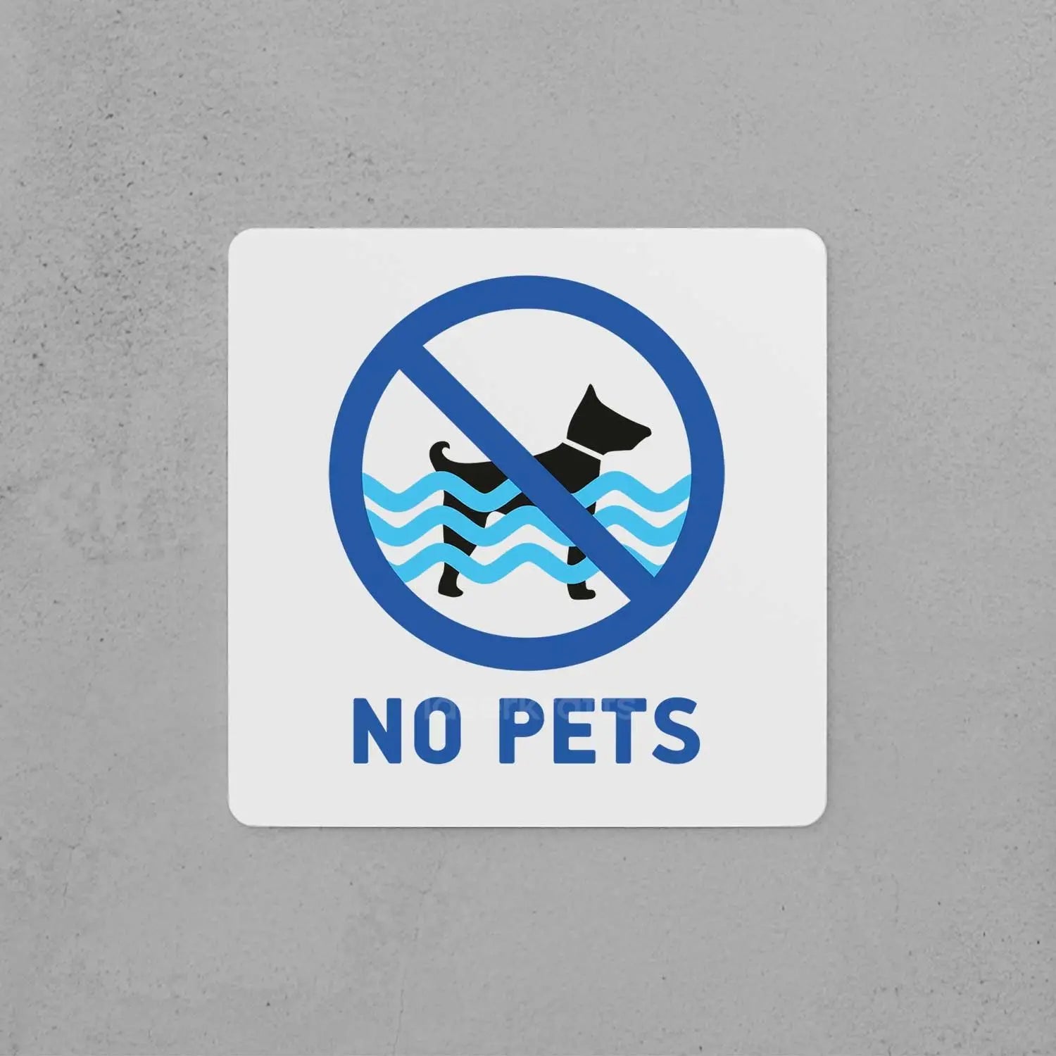 No Pets Sign