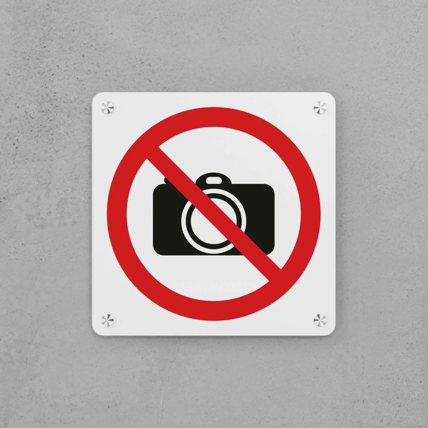 No Photography Sign