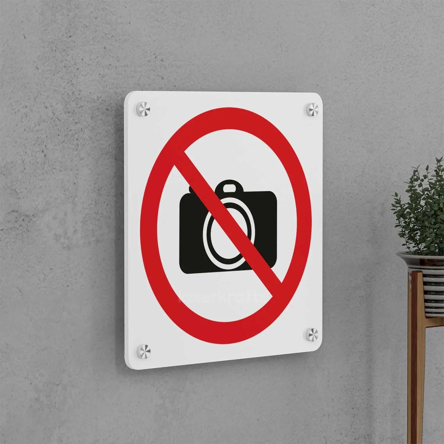No Photography Sign
