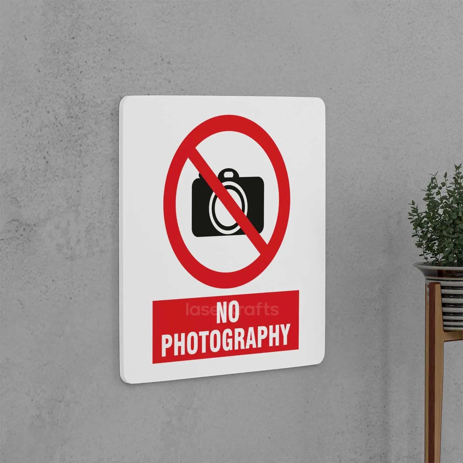 No Photography Sign