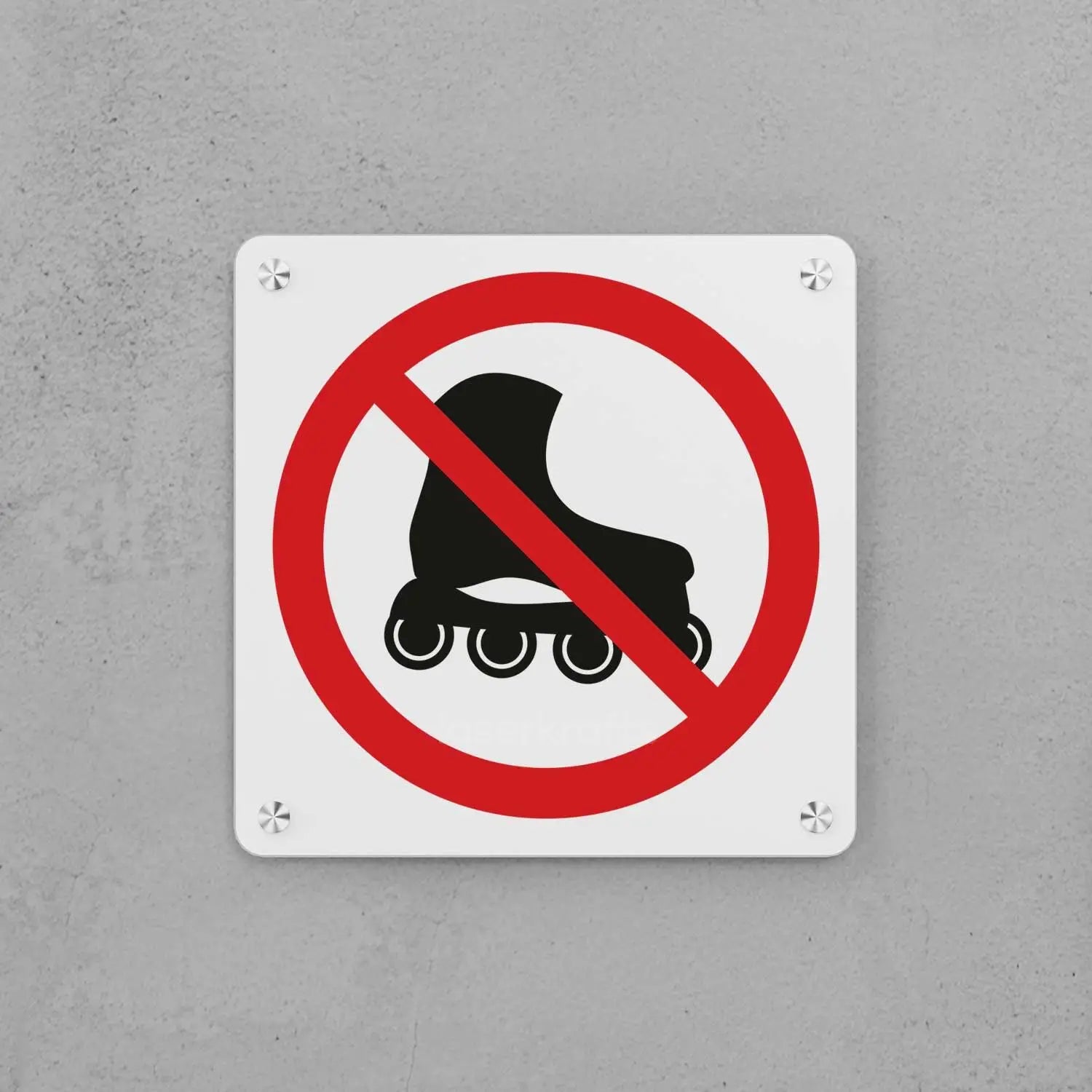 No Skating Allowed Sign