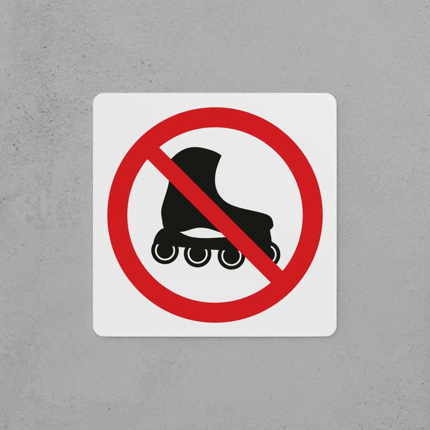 No Skating Allowed Sign