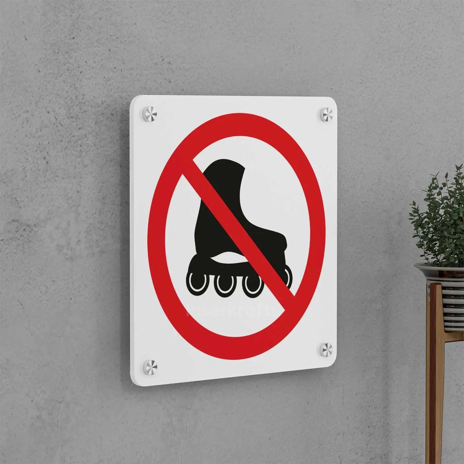 No Skating Allowed Sign