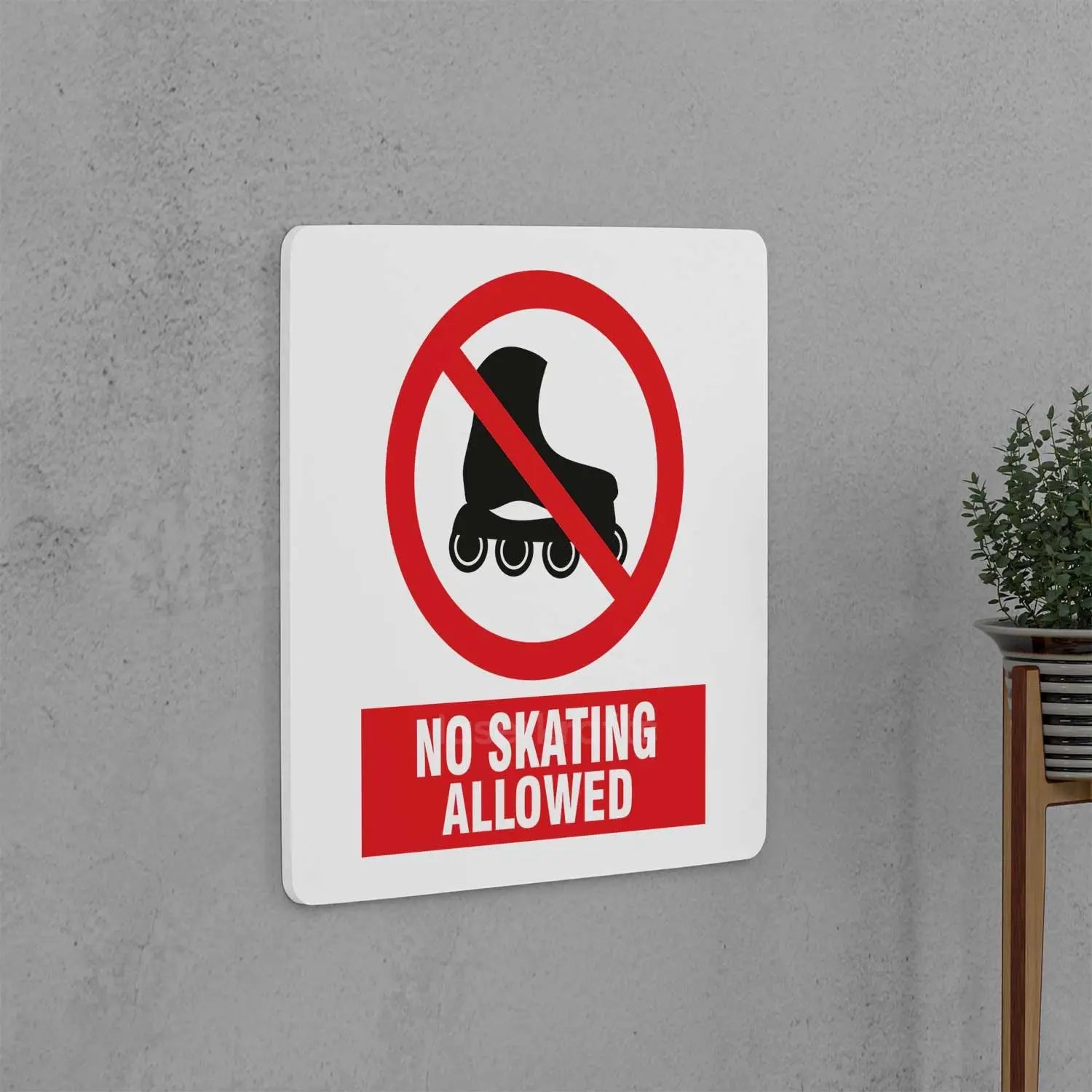 No Skating Allowed Sign