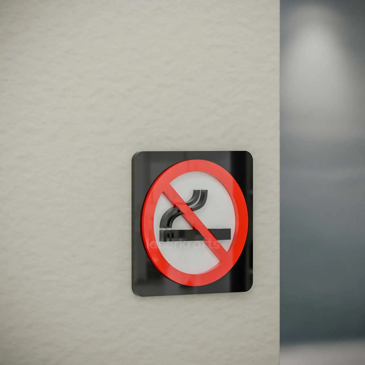No Smoking - Layered 3D Prohibition Sign