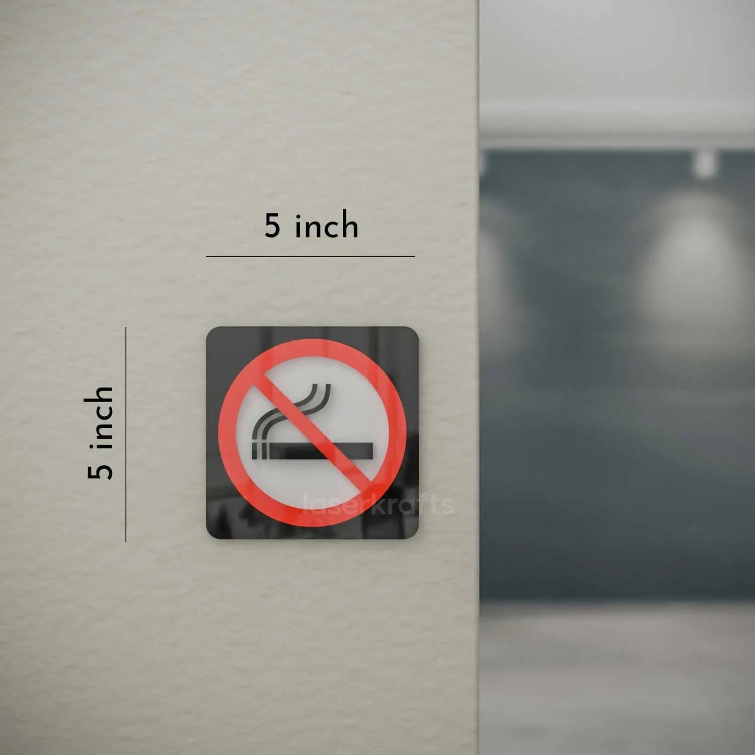No Smoking - Layered 3D Prohibition Sign