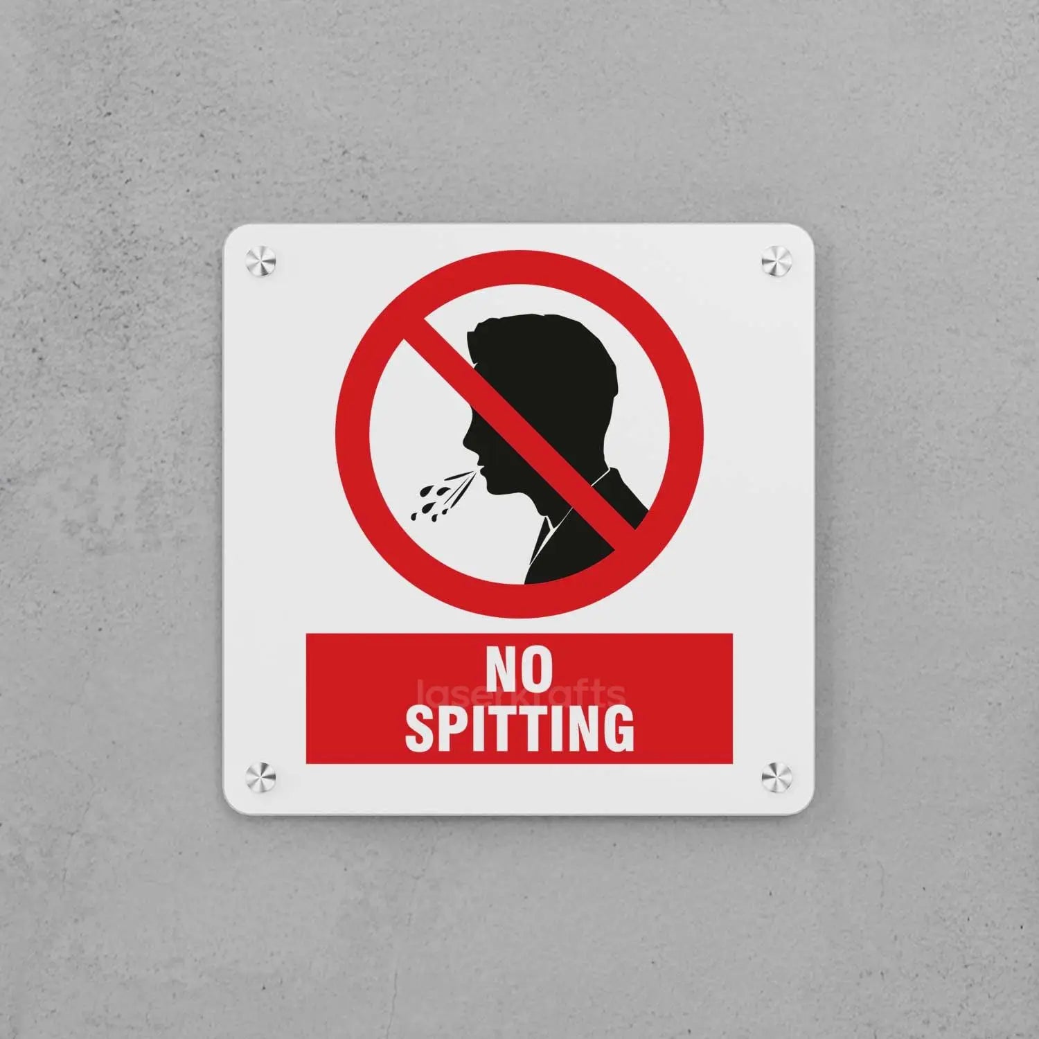 No Spitting Sign