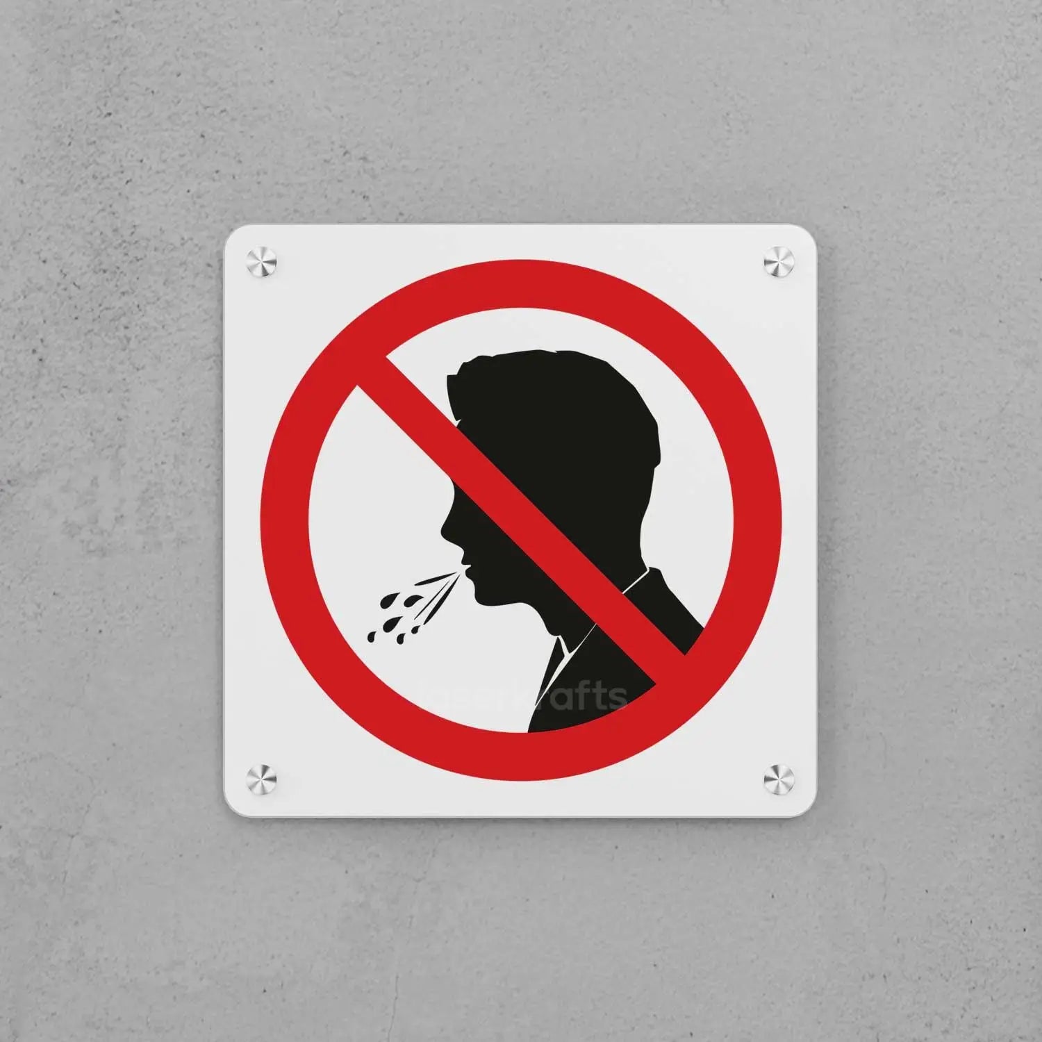 No Spitting Sign