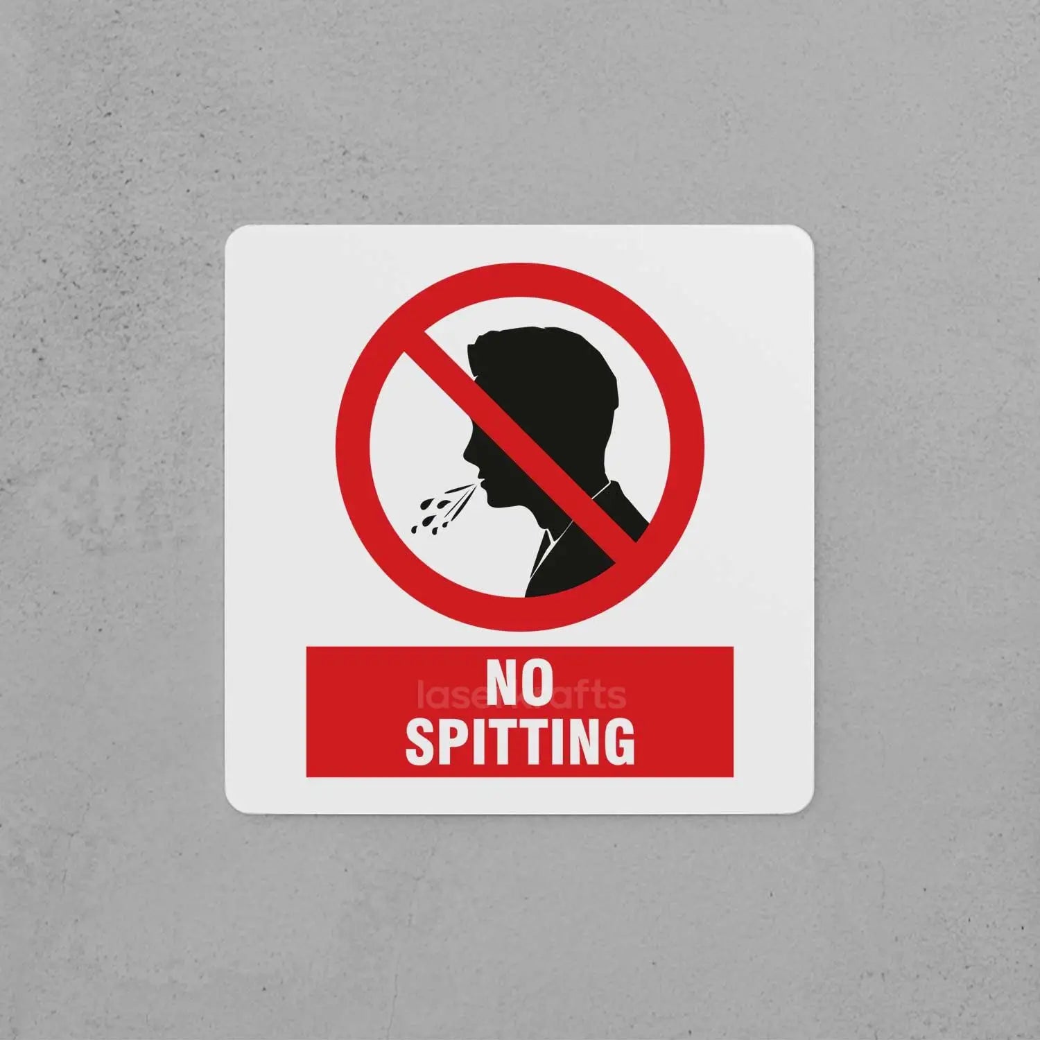 No Spitting Sign