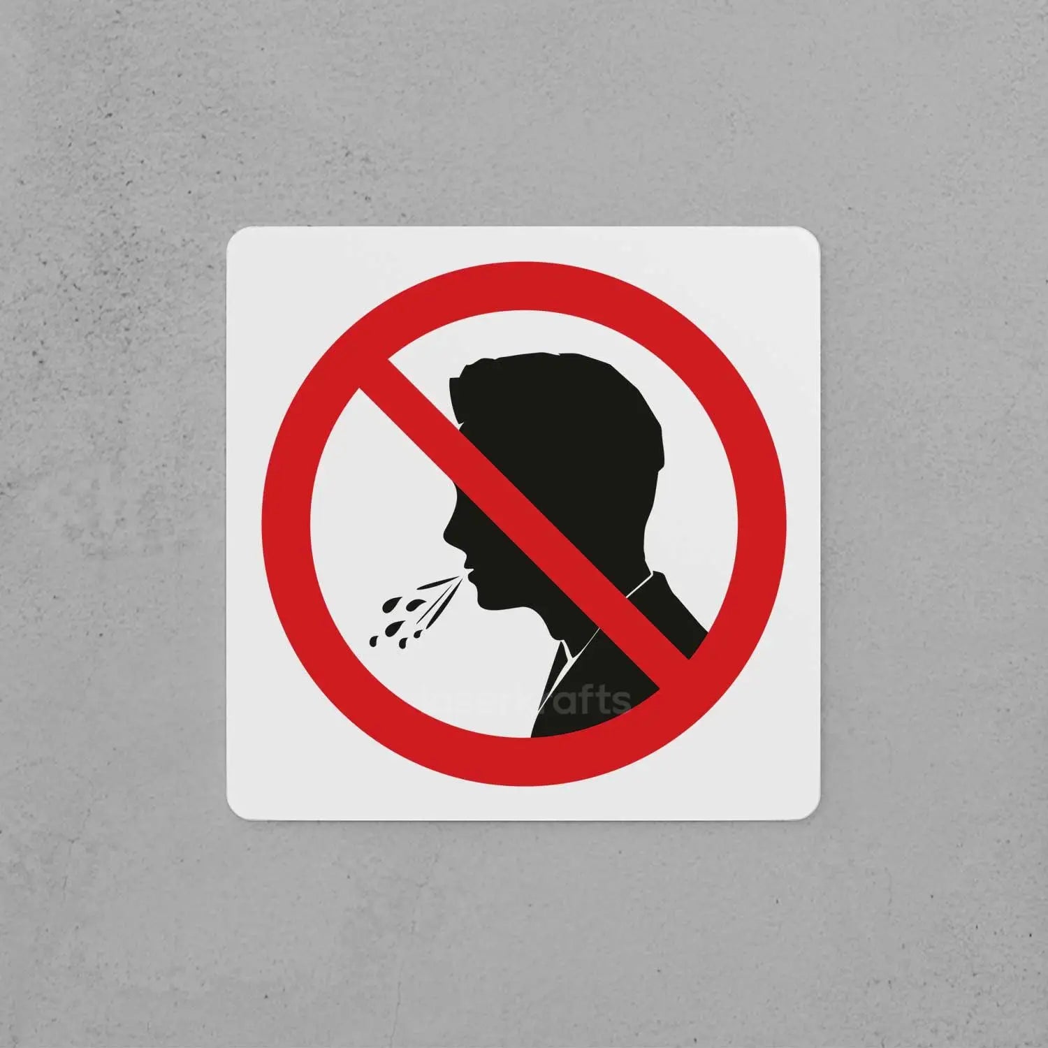 No Spitting Sign