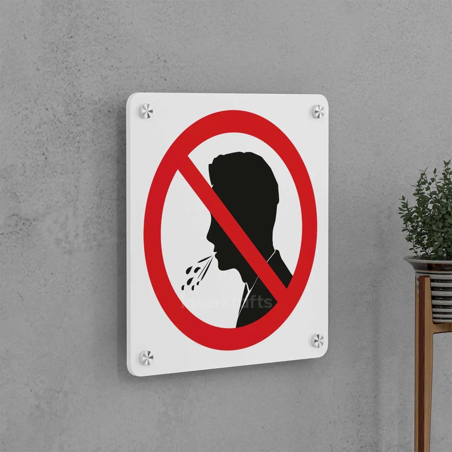 No Spitting Sign