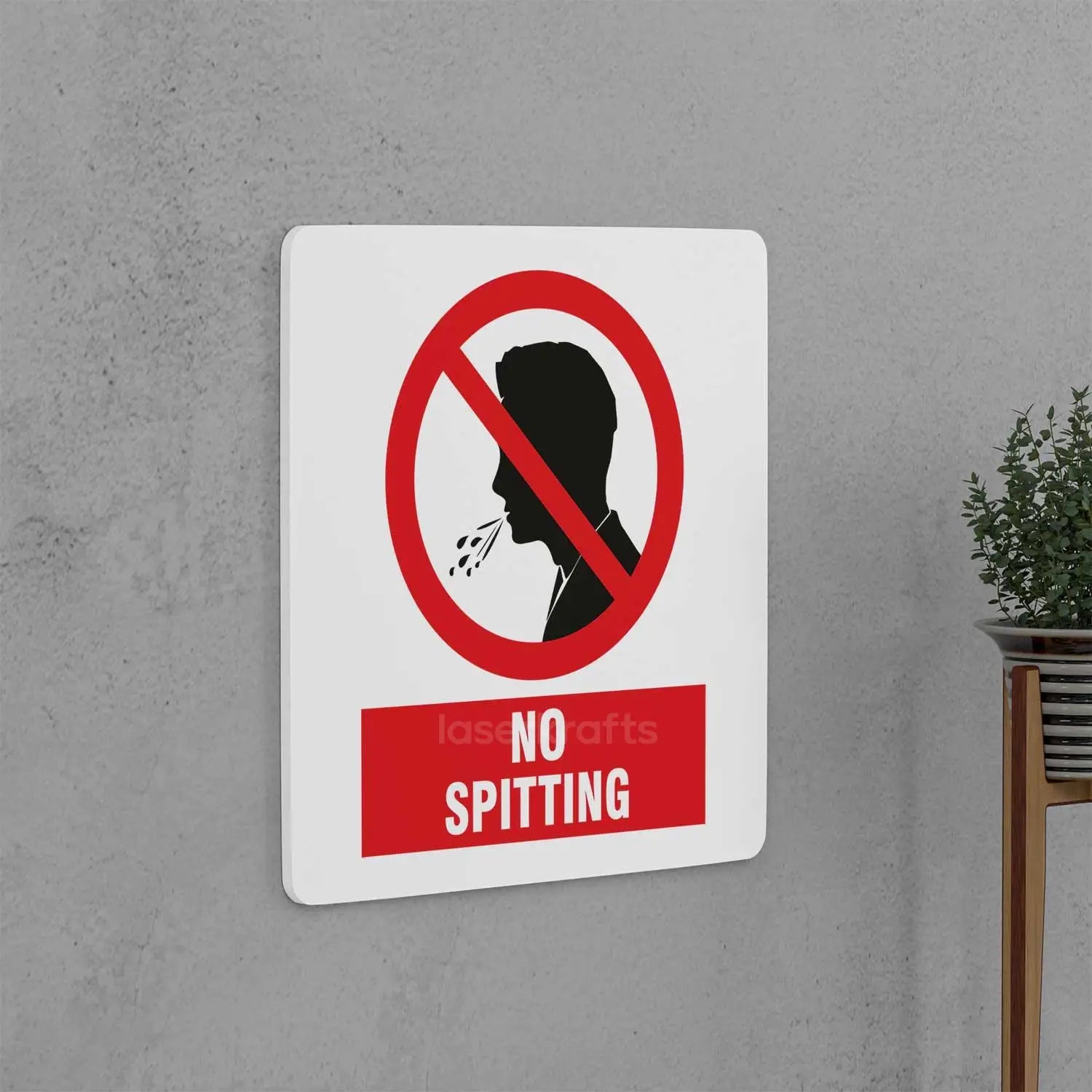 No Spitting Sign