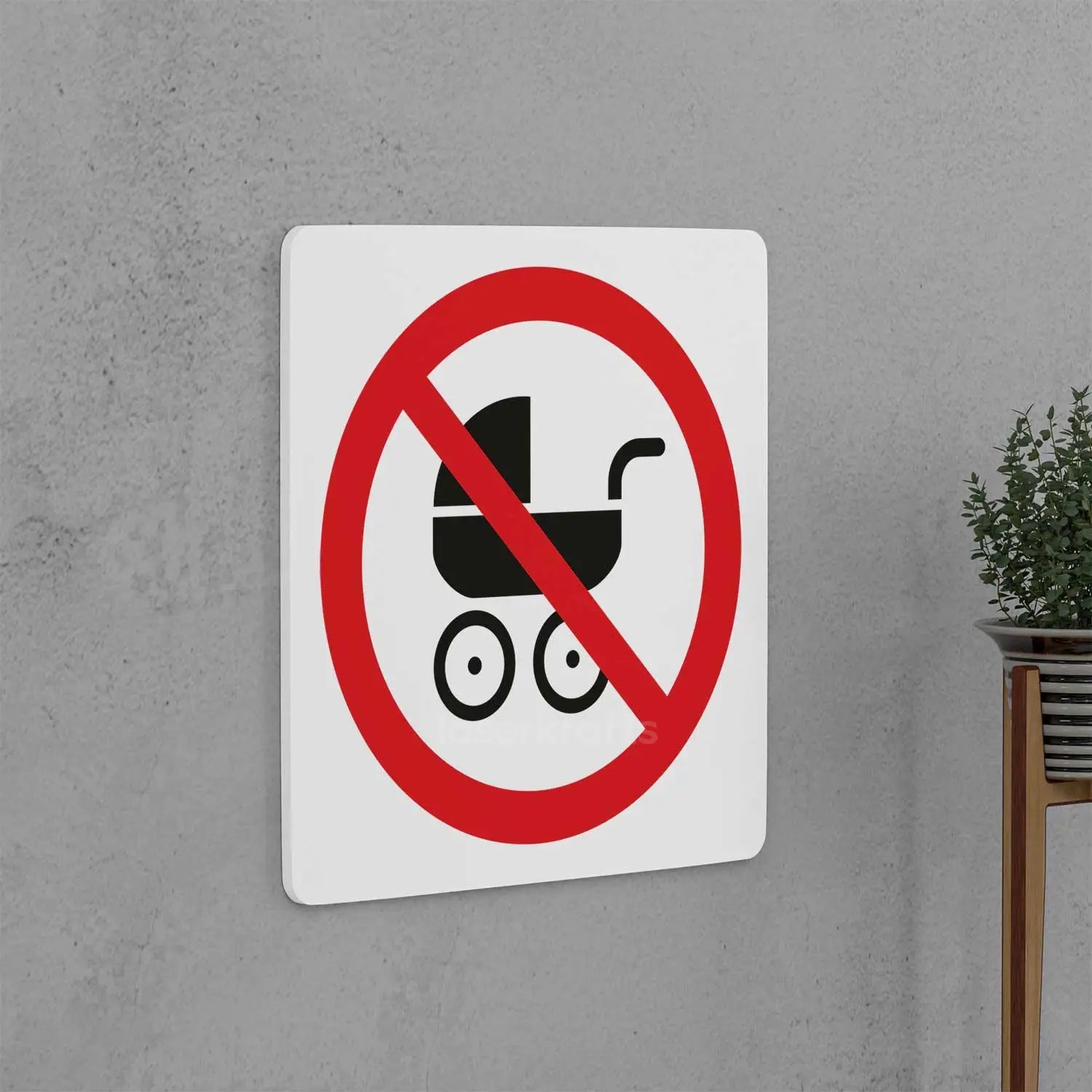 No Strollers Sign