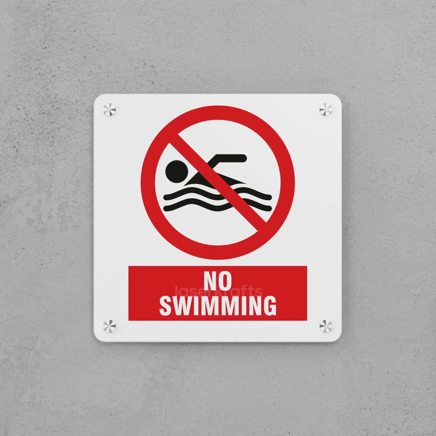 No Swimming Sign