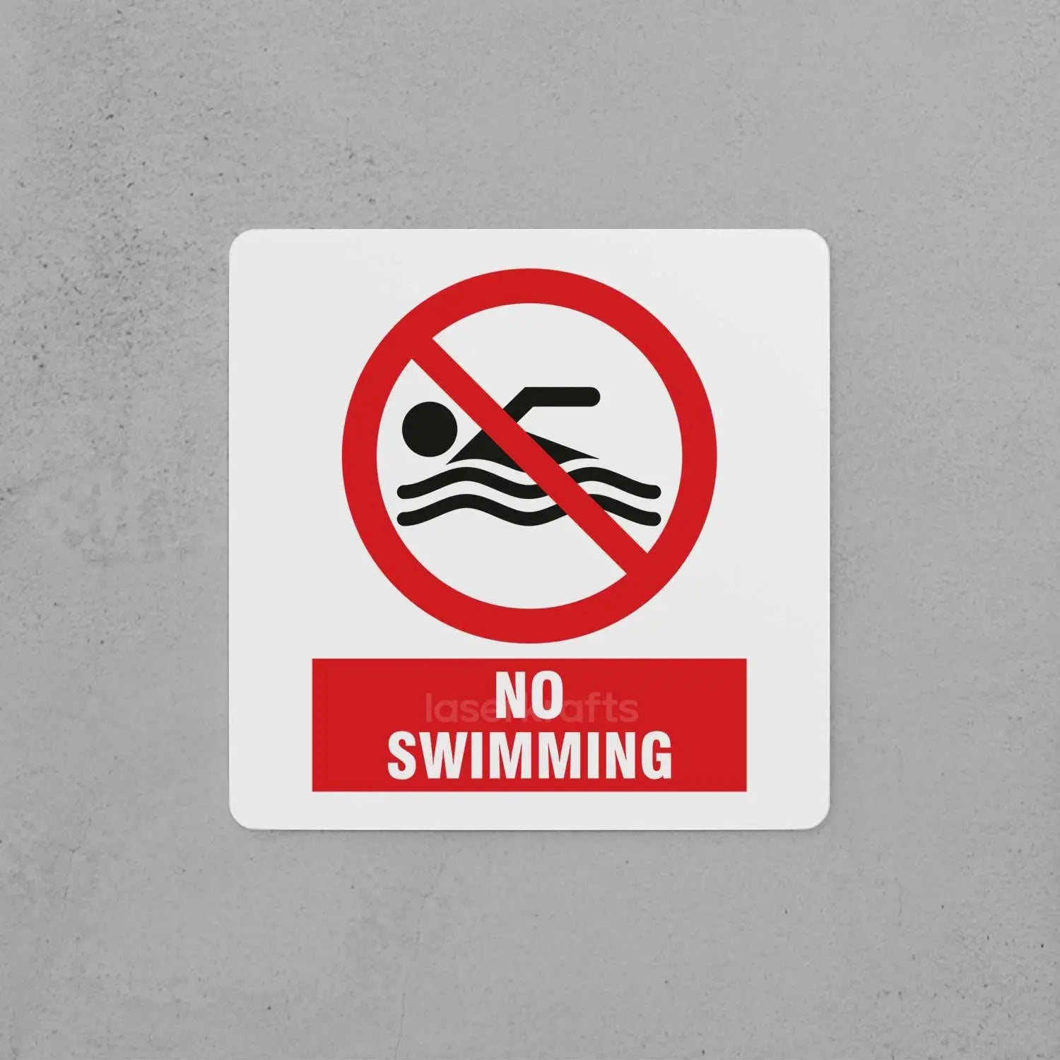 No Swimming Sign