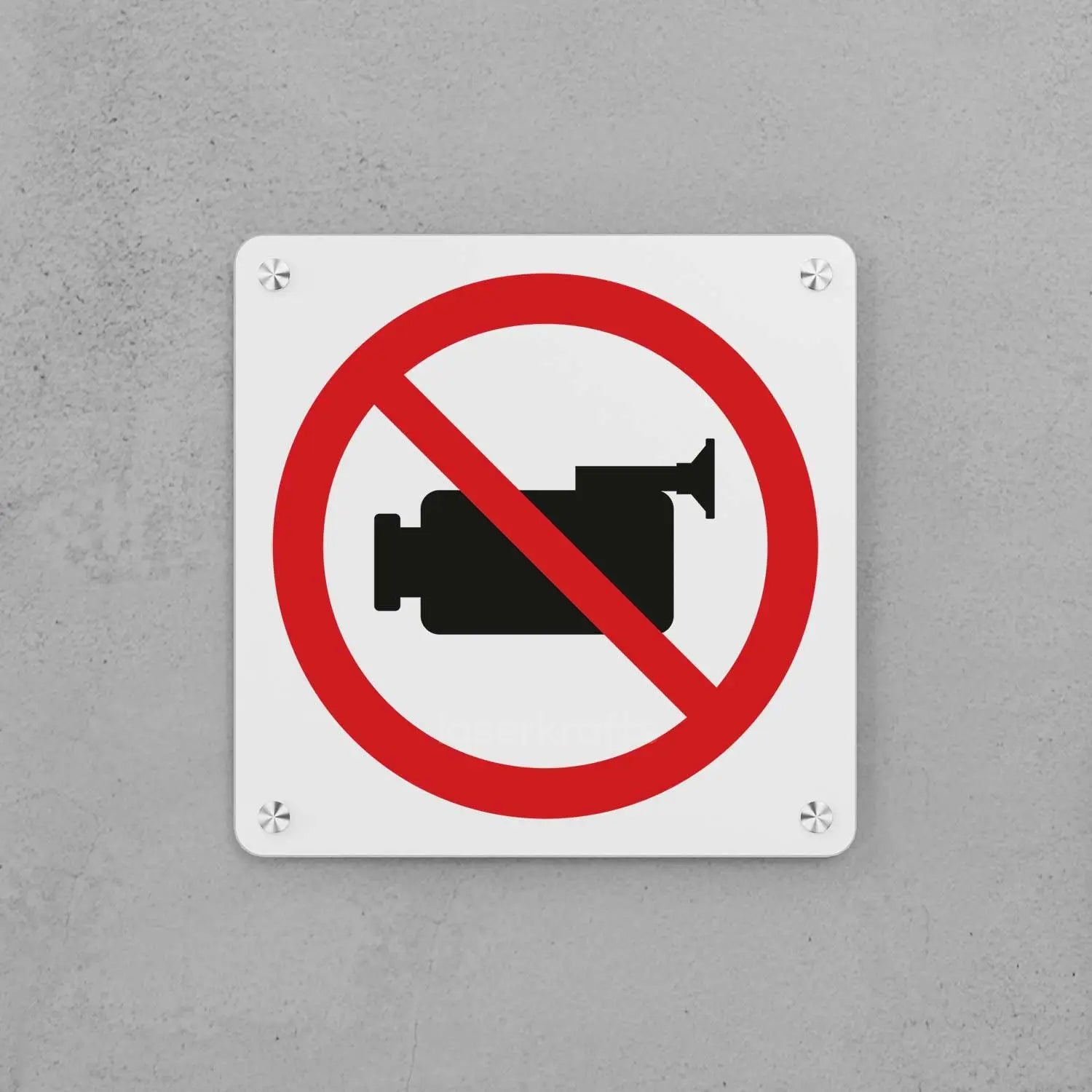 No Video Recording Sign