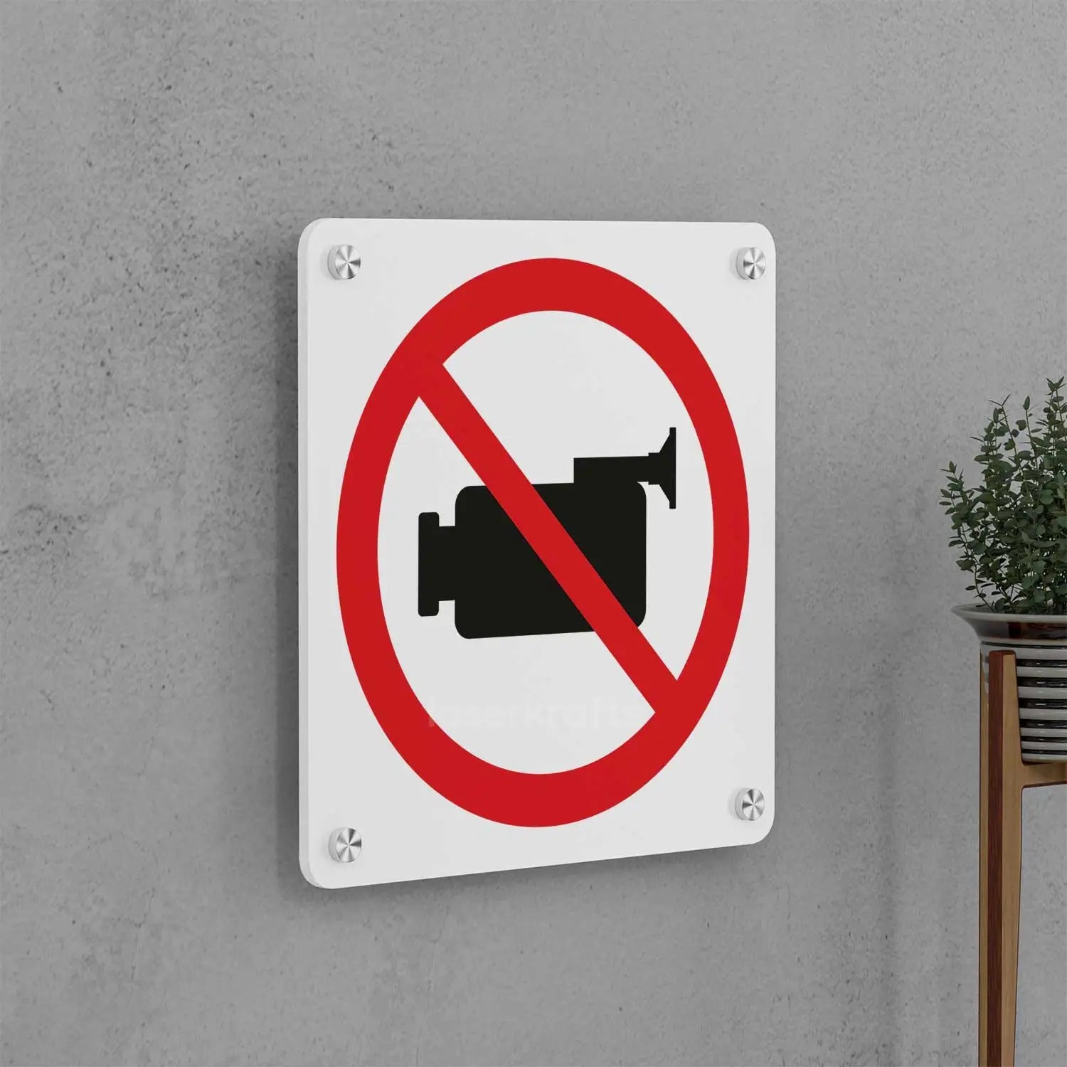 No Video Recording Sign
