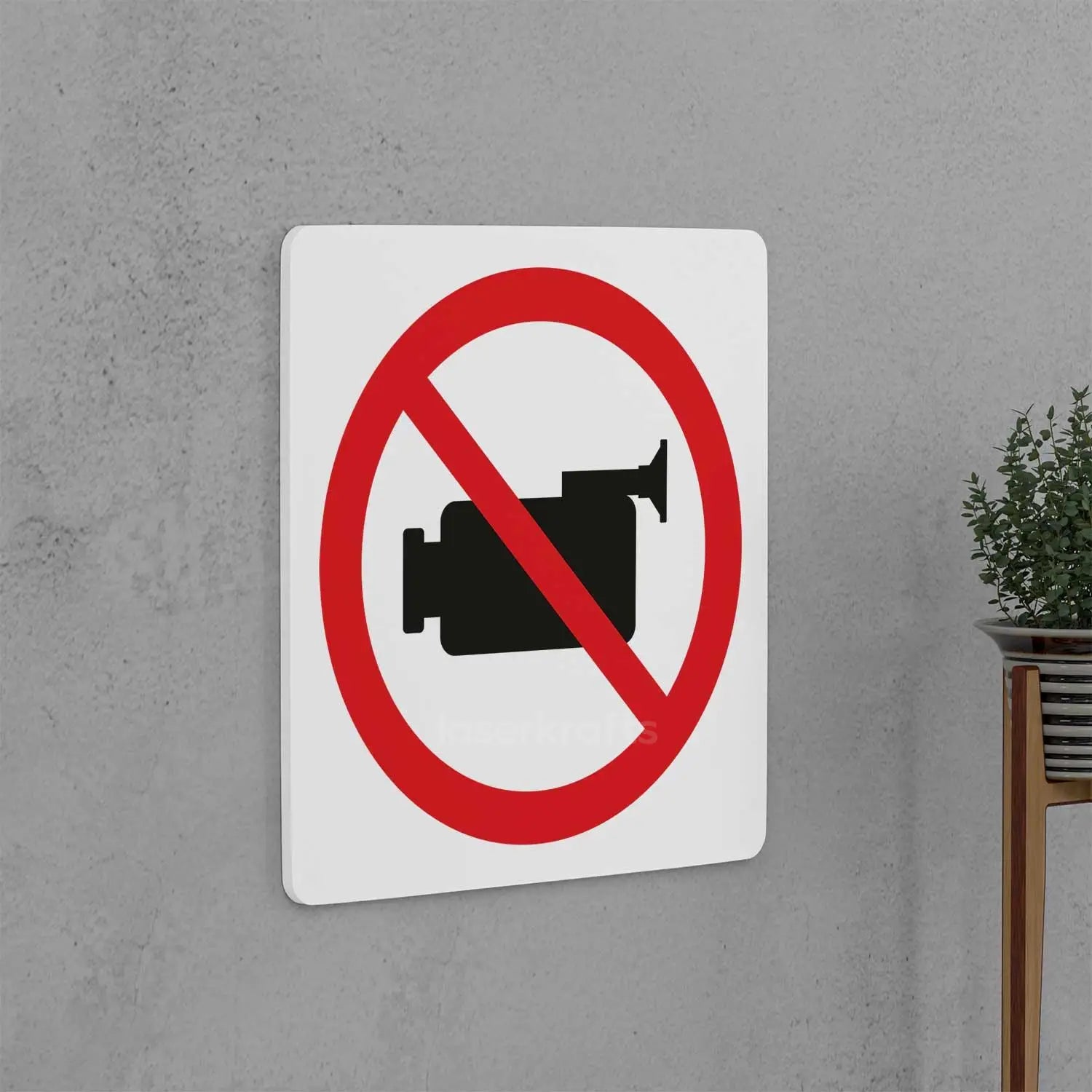 No Video Recording Sign