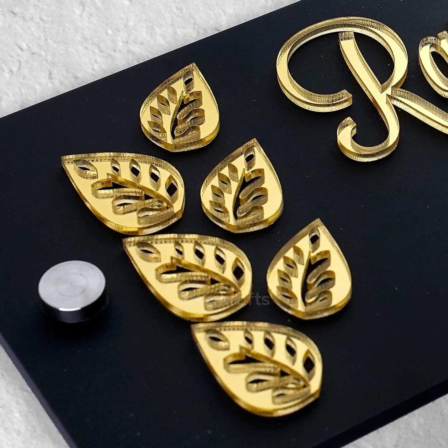 Rashi Vistasp - Acrylic Name Plate with Raised Lettering