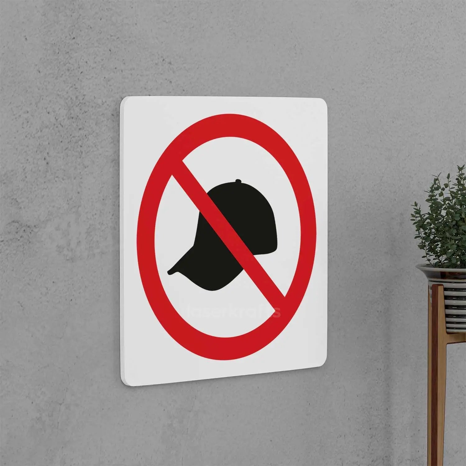 Remove Your Cap Sign