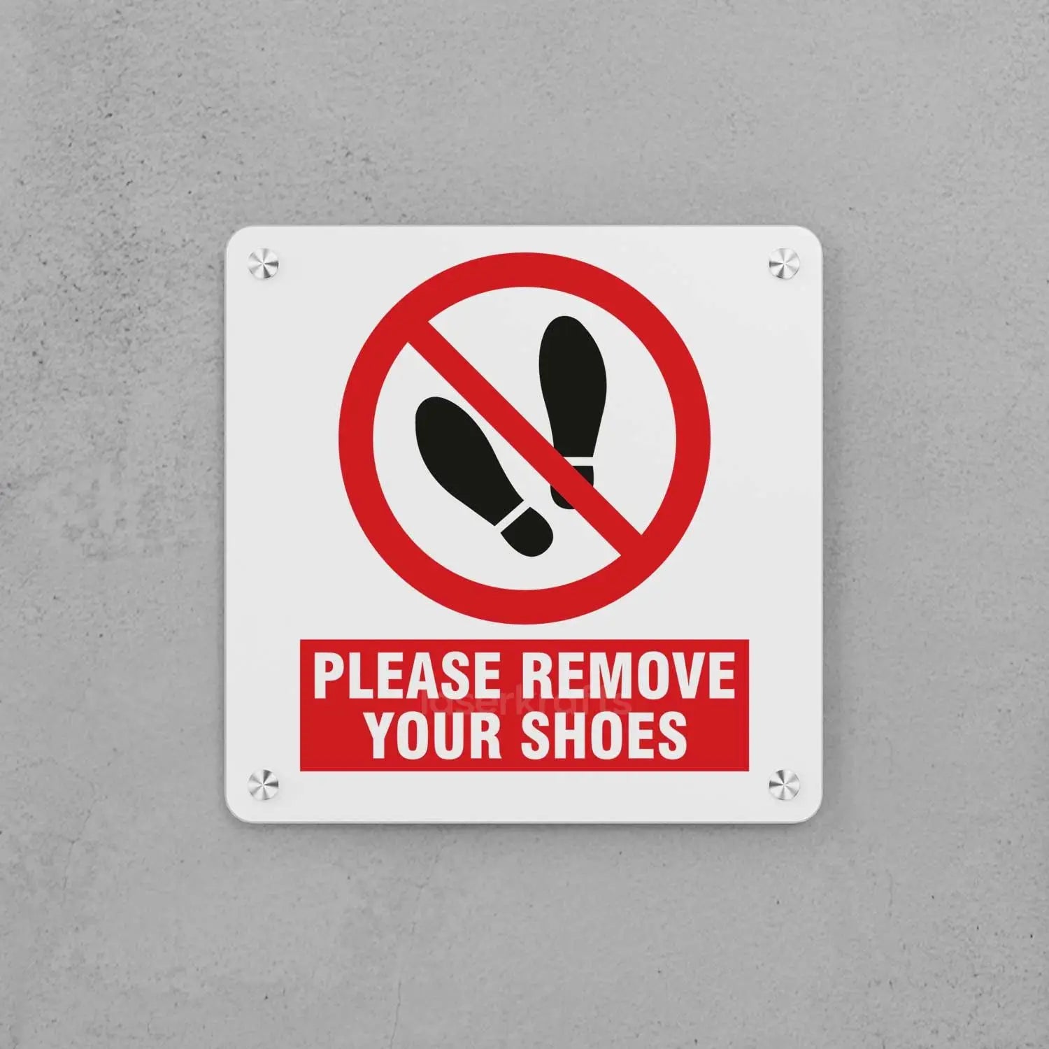 Remove Your Shoes Sign