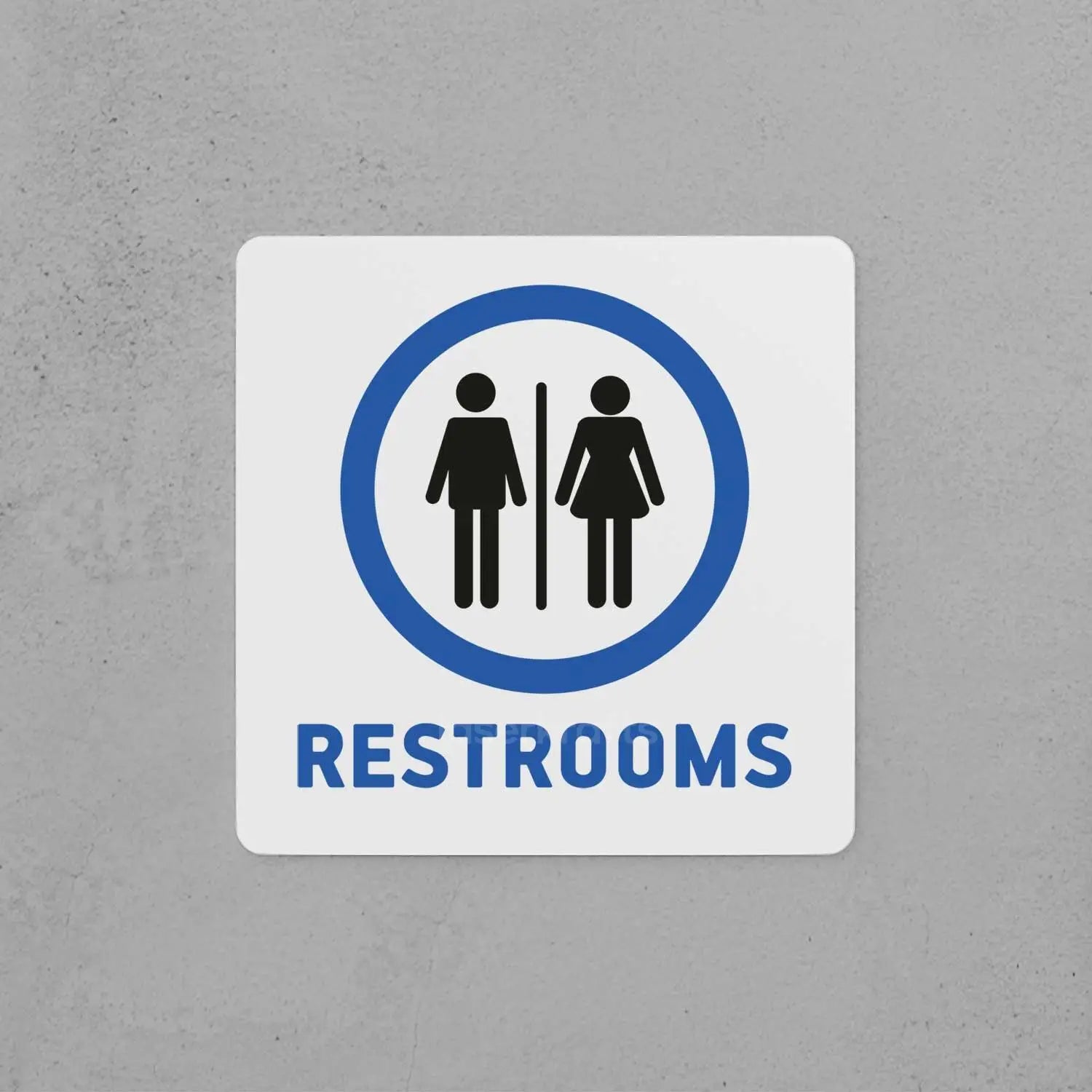 Restrooms Sign