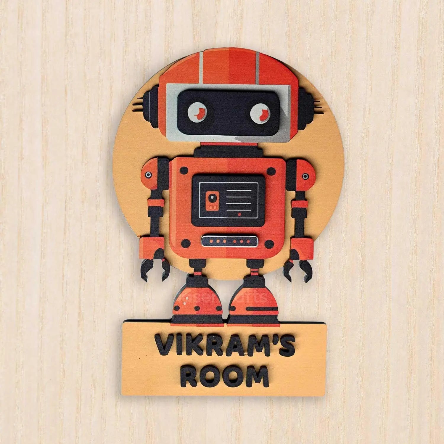 Robotix - Kids' Room Door Sign