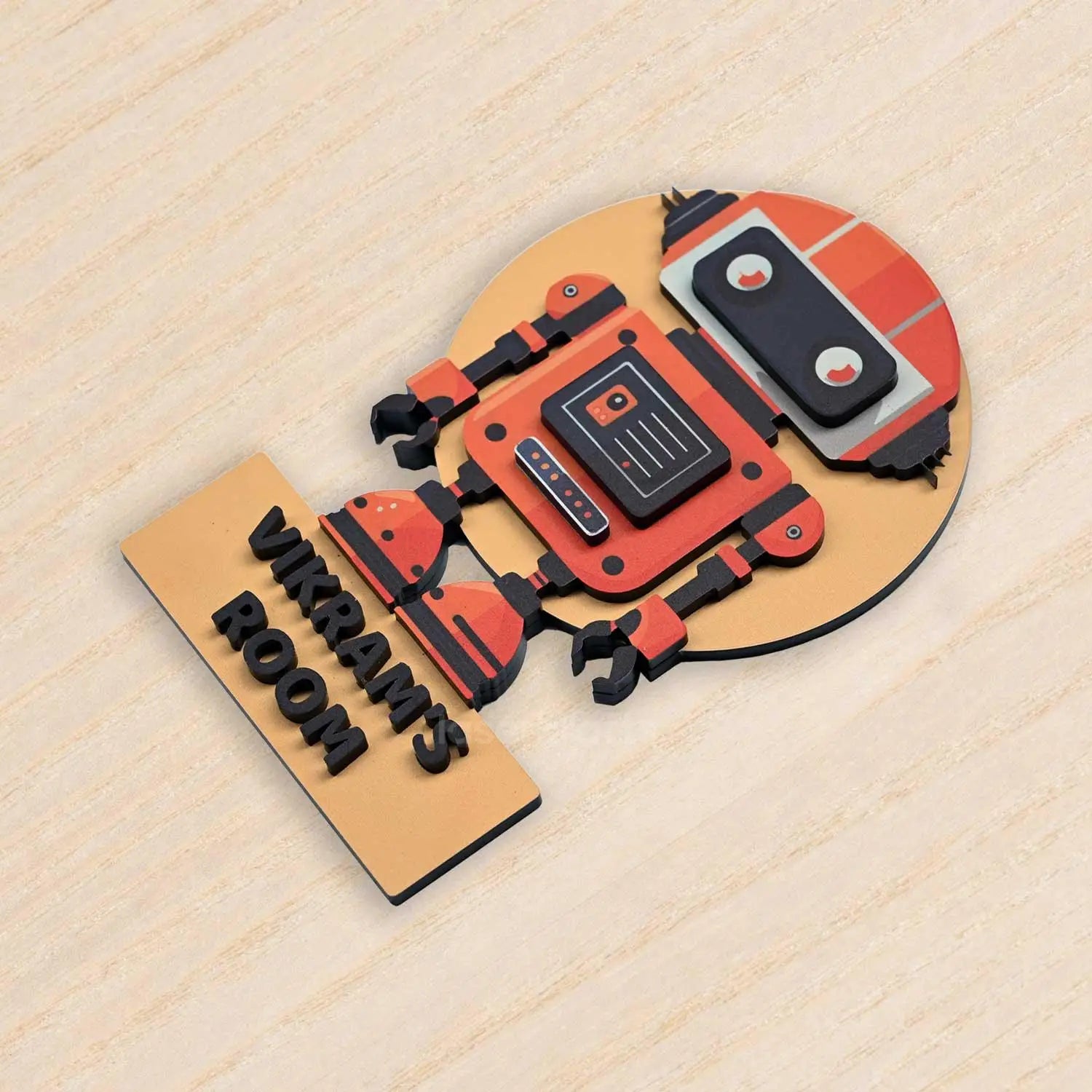 Robotix - Kids' Room Door Sign