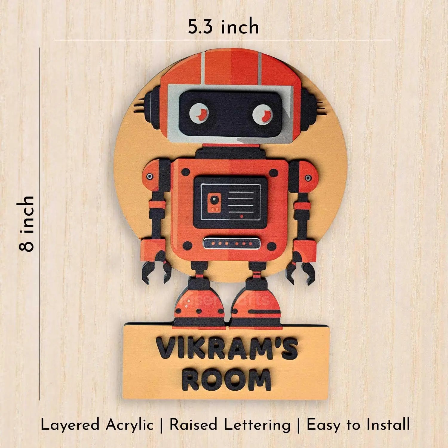 Robotix - Kids' Room Door Sign