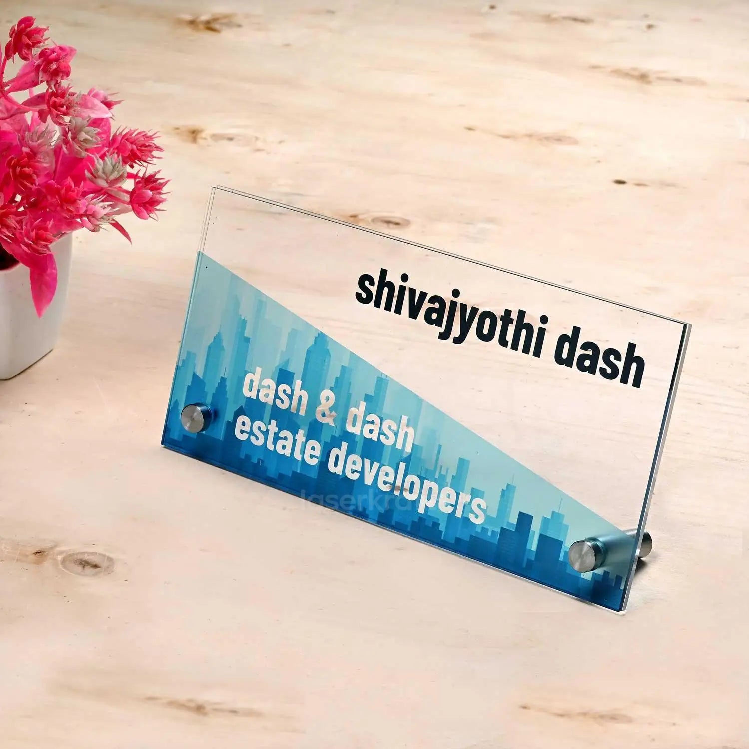 Skyline - Office Desk Sign for Real Estate/Construction Executives