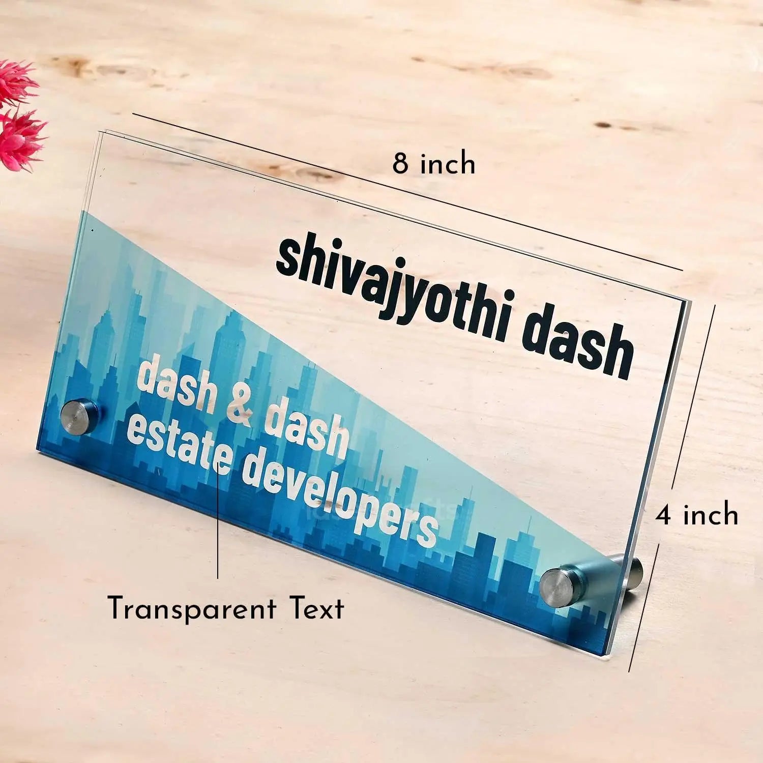 Skyline - Office Desk Sign for Real Estate/Construction Executives