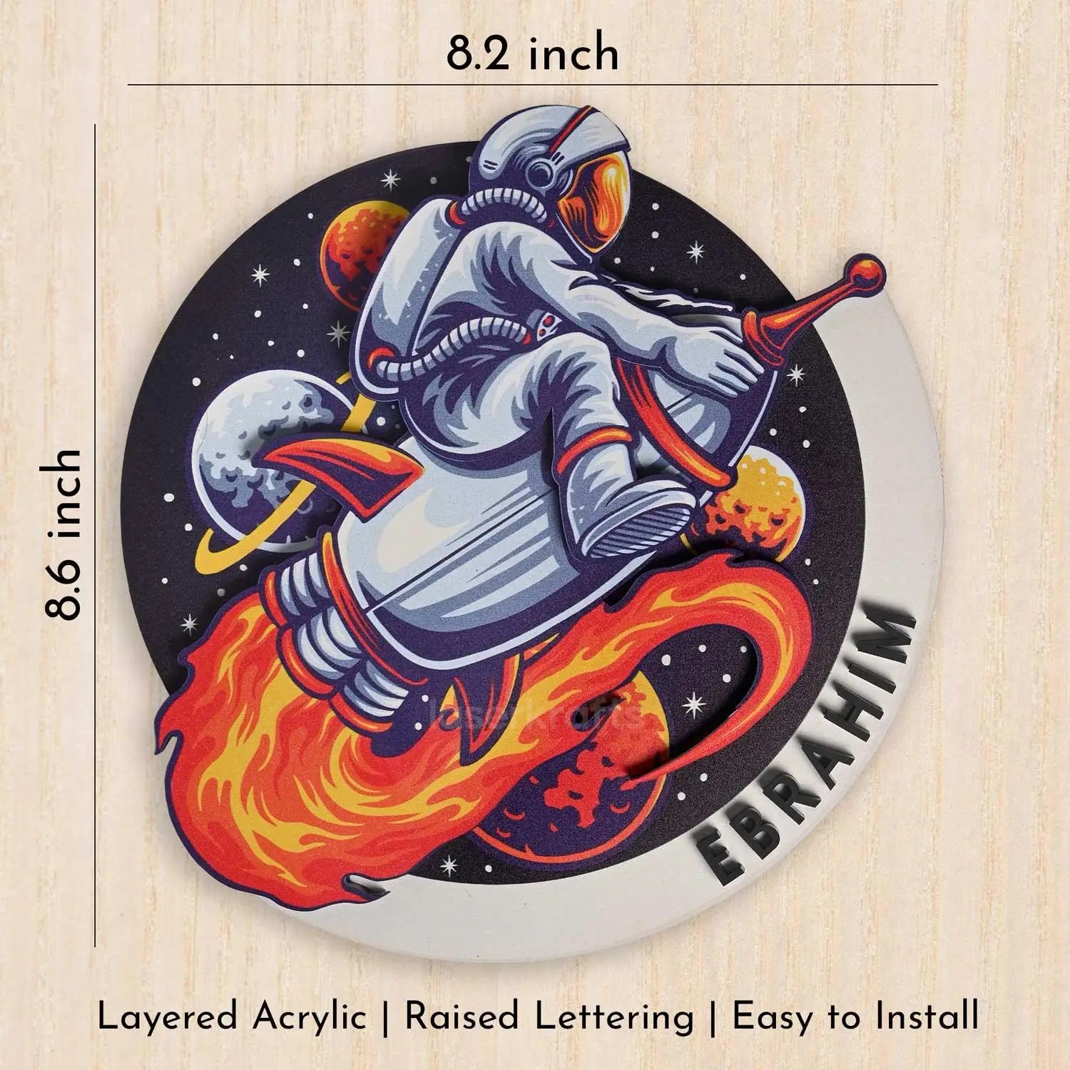 Space Tourist - Kids' Room Door Sign