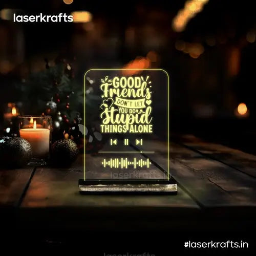 Spotify Song Code Illusion Lamp | Perfect Gift for Friends | LED Music Plaque | IL-012