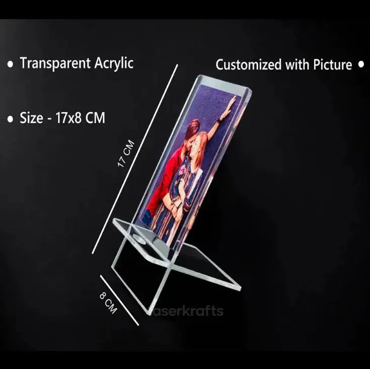 Customized Acrylic Mobile Stand for Desk – Sleek and Personalized Phone Holder