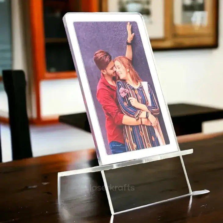 Customized Acrylic Mobile Stand for Desk – Sleek and Personalized Phone Holder