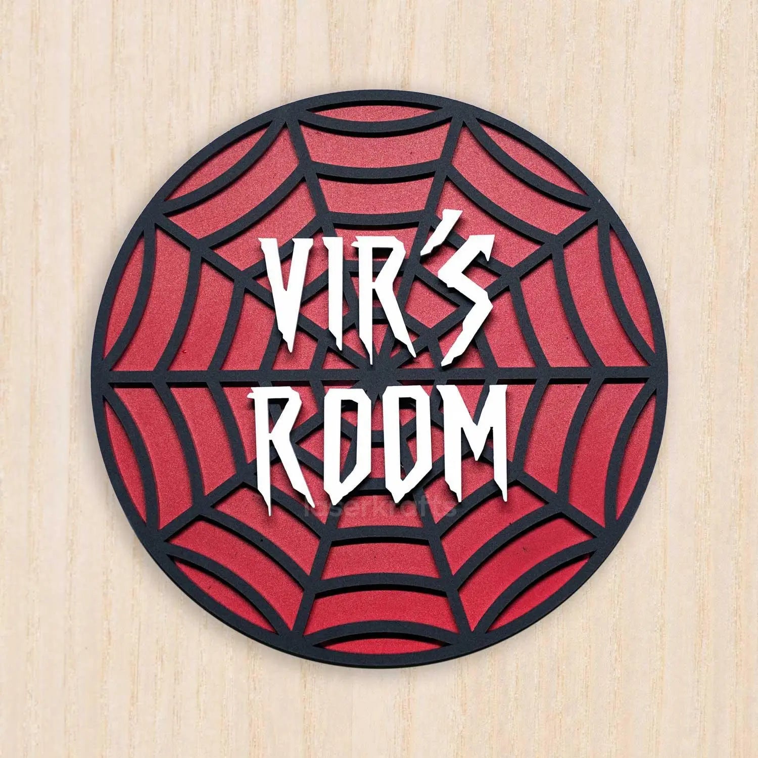 Superhero Spider Web - Kids' Room Door Sign