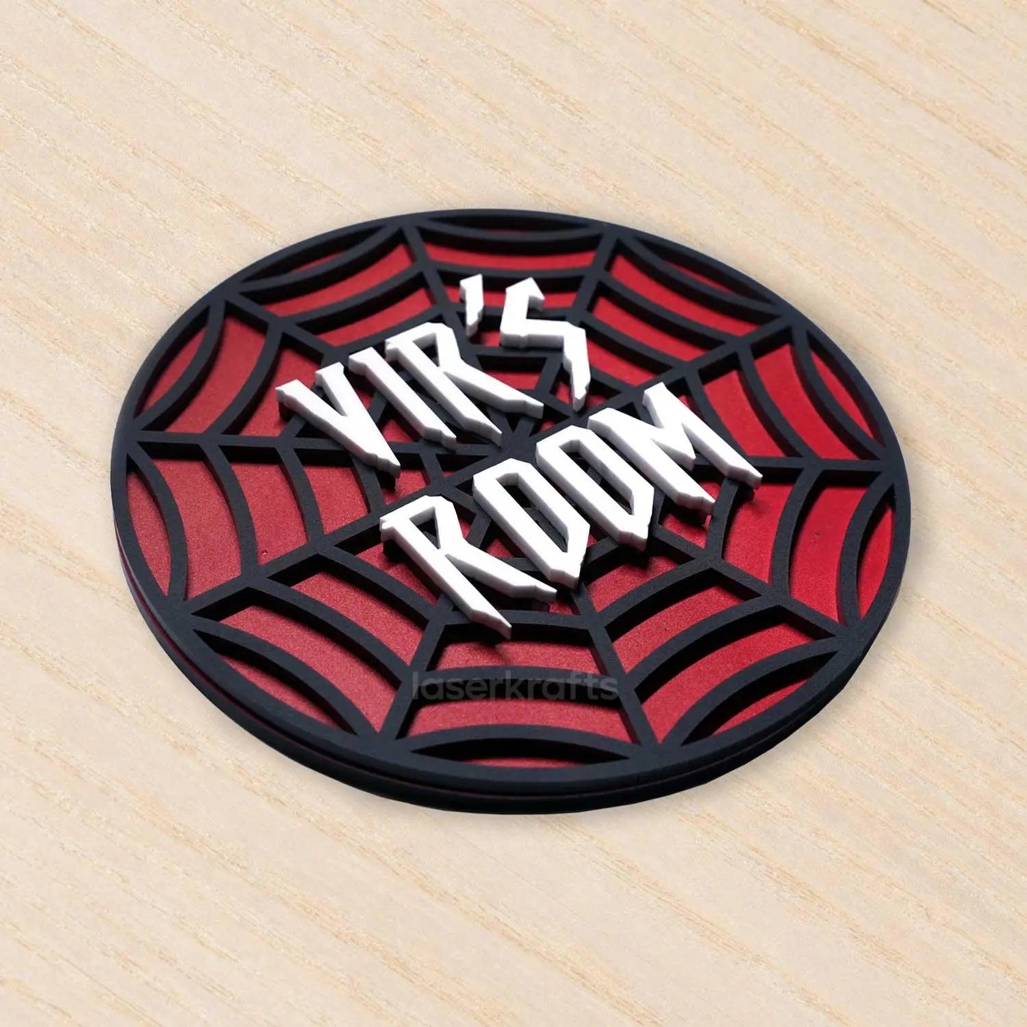 Superhero Spider Web - Kids' Room Door Sign