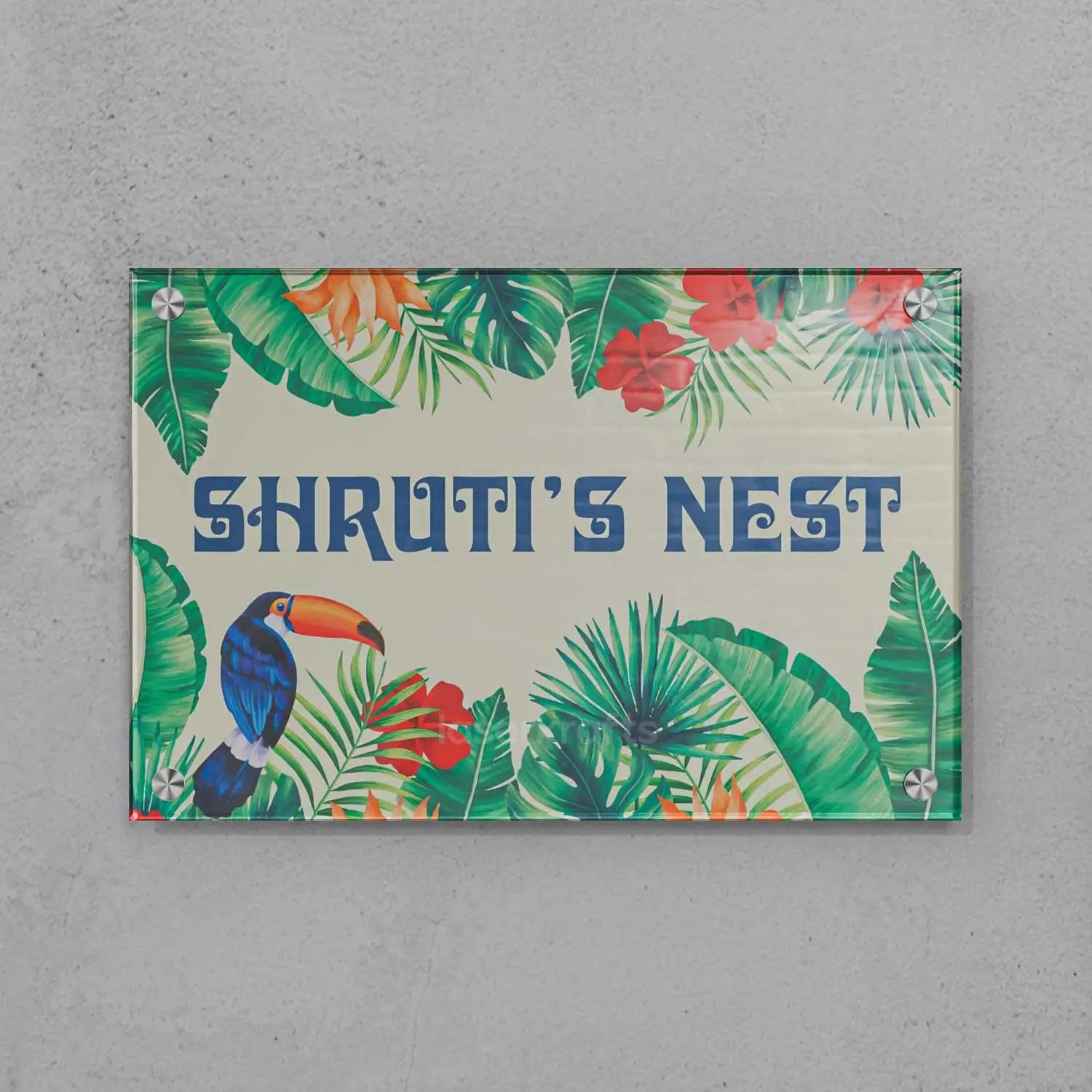 Tropical Forest - Acrylic Name Plate