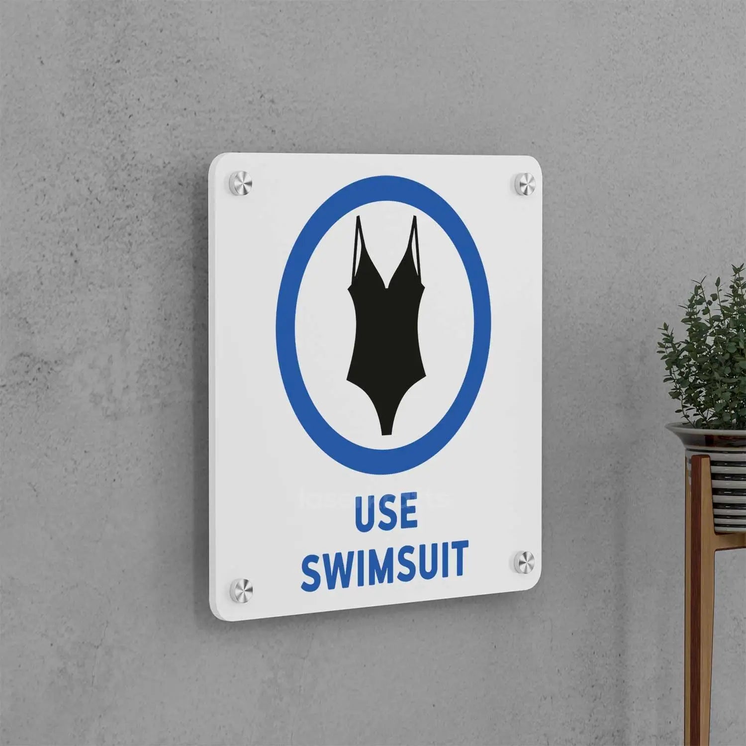 Use Swimsuit Sign