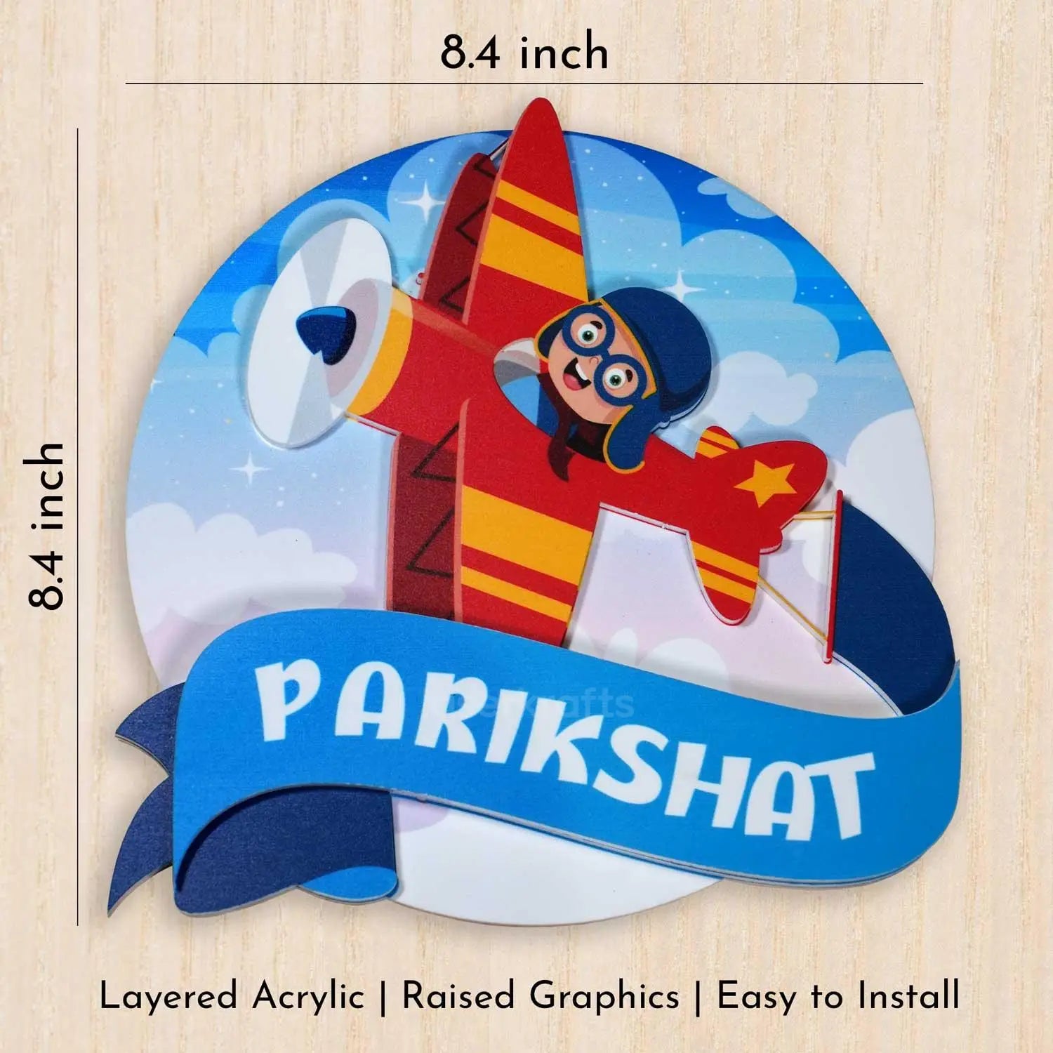 Wright Jet - Kids' Room Door Sign